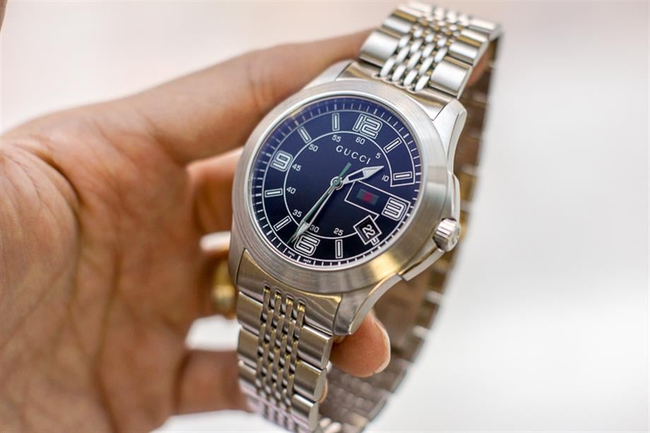 Gucci G Timeless Black Dial Silver Steel Strap Watch For Men - YA126201 Buy Now By Gucci