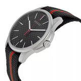 Gucci G Timeless Analog Quartz Black Dial Black NATO Strap Watch For Men - YA126321 Buy Now By Gucci