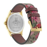 Gucci G Timeless Floral Brown Dial Brown Leather Strap Watch For Women - YA1264038 Buy Now By Gucci