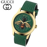 Gucci G Timeless Bee Green Dial Green Leather Strap Watch For Women - YA1264065 Buy Now By Gucci