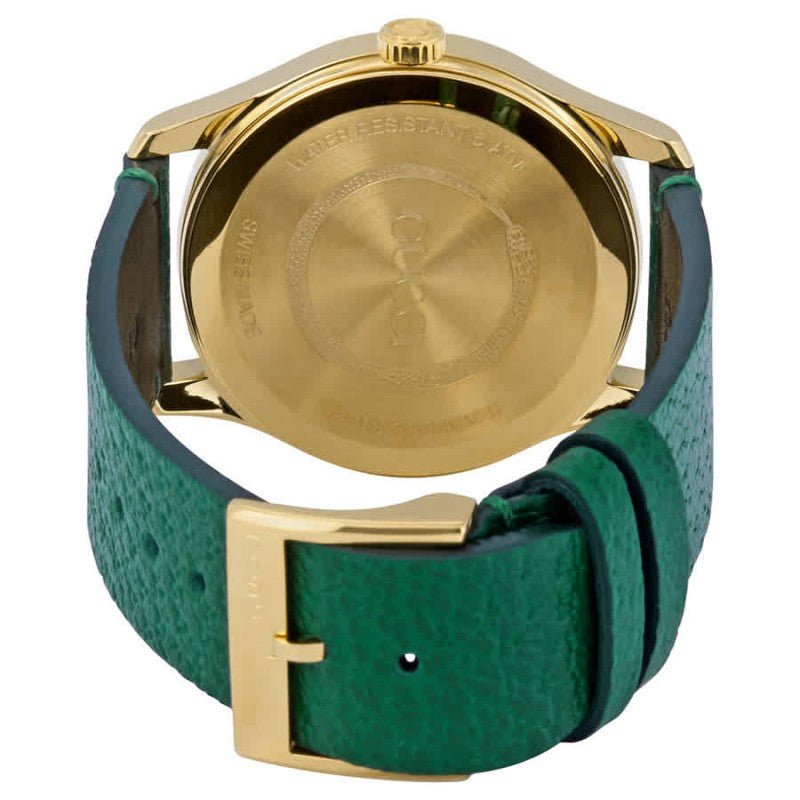 Gucci G Timeless Bee Green Dial Green Leather Strap Watch For Women - YA1264065 Buy Now By Gucci