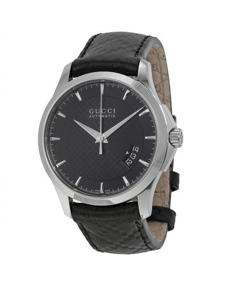 Gucci G Timeless Quartz Black Dial Black Leather Strap Watch for Men - YA126413 Buy Now By Gucci