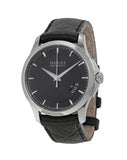 Gucci G Timeless Quartz Black Dial Black Leather Strap Watch for Men - YA126413 Buy Now By Gucci
