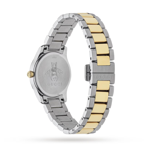 Gucci G Timeless Quartz Diamonds Silver Dial Two Tone Steel Strap Watch For Women - YA1265016 Buy Now By Gucci
