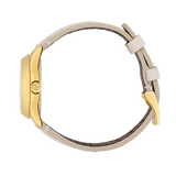 Gucci G Timeless Quartz White Dial White Leather Strap Watch For Women - YA126580A Buy Now By Gucci