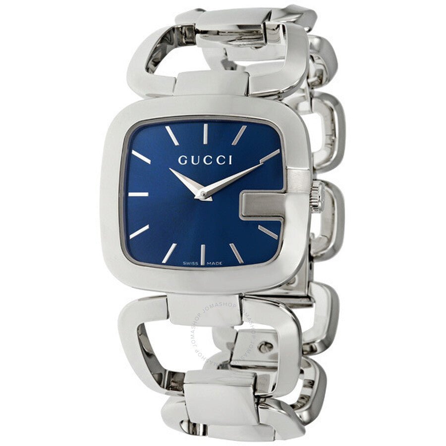 Gucci G Gucci Blue Dial Silver Steel Strap Watch For Women - YA125405 Buy Now By Gucci