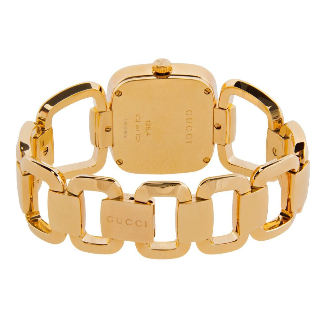 Gucci G Gucci Brown Dial Rose Gold Steel Strap Watch For Women - YA125408 Buy Now By Gucci