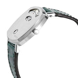 Gucci Grip Quartz Silver Dial Green Leather Strap Watch For Women - YA157404 Buy Now By Gucci