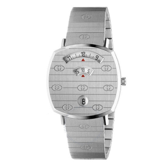 Gucci Grip Quartz Silver Dial Silver Steel Strap Watch For Women - YA157401 Buy Now By Gucci