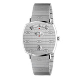 Gucci Grip Quartz Silver Dial Silver Steel Strap Watch For Women - YA157401 Buy Now By Gucci
