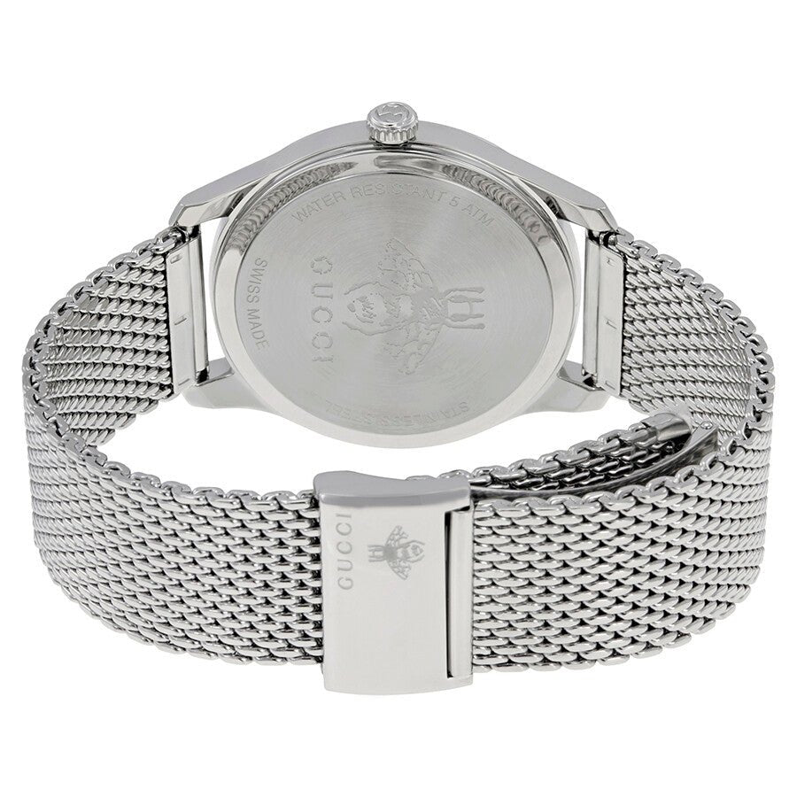 Gucci G-Timeless Motifs Moon Phase Blue Dial Silver Mesh Bracelet Watch For Men - YA126328 Buy Now By Gucci