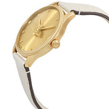 Gucci G Timeless Quartz Gold Dial Beige Leather Strap Watch For Women - YA1264180 Buy Now By Gucci