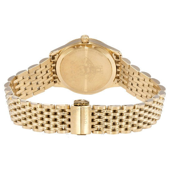 Gucci G Timeless Quartz Mother of Pearl Dial Gold Steel Strap Watch For Women - YA1265021 Buy Now By Gucci