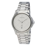 Gucci G Timeless Quartz Silver Dial Silver Steel Strap Watch For Women - YA126459 Buy Now By Gucci