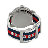 Gucci G Timeless Quartz White Dial Two Tone Nylon Strap Watch for Men - YA126239 Buy Now By Gucci