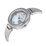 Gucci Guccissima Diamonds Mother of Pearl Dial Silver Steel Strap Watch For Women - YA134303 Buy Now By Gucci
