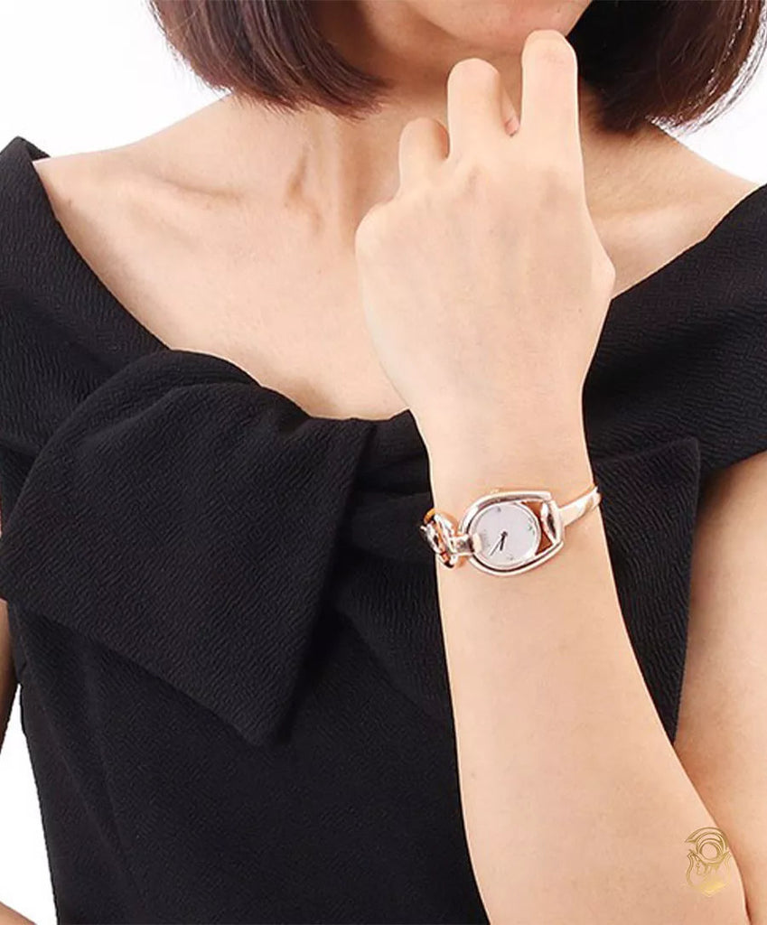 Gucci Horsebit Collection Diamonds Mother of Pearl Dial Rose Gold Steel Strap Watch For Women - YA139508 Buy Now By Gucci