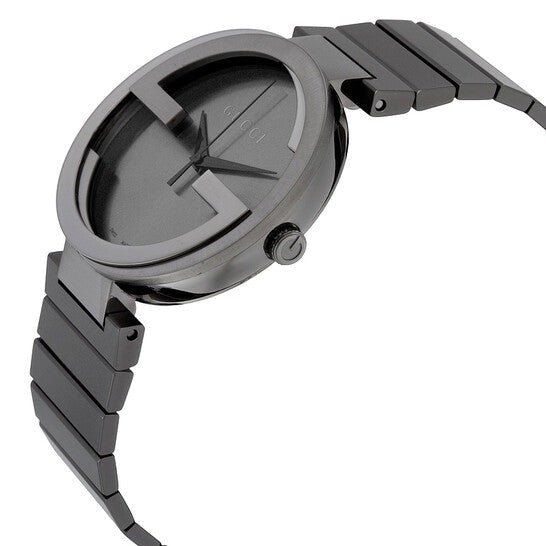 Gucci G Interlocking Quartz Grey Dial Grey Steel Strap Watch For Men - YA133210 Buy Now By Gucci