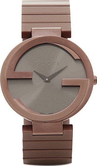 Gucci Interlocking G Quartz Brown Dial Brown Steel Strap Watch for Women - YA133317 Buy Now By Gucci