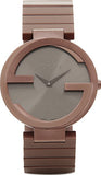 Gucci Interlocking G Quartz Brown Dial Brown Steel Strap Watch for Women - YA133317 Buy Now By Gucci