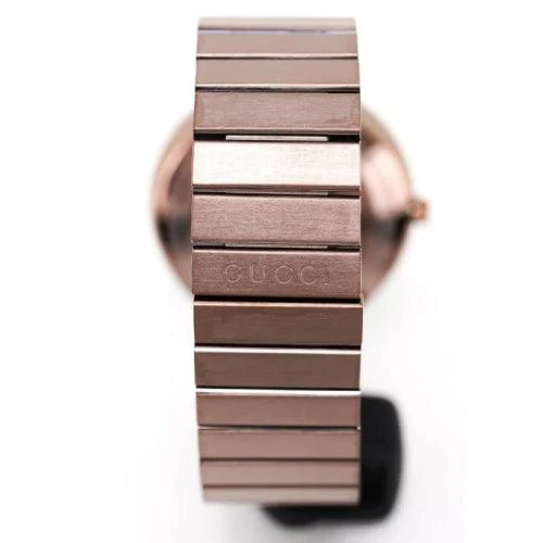 Gucci Interlocking G Quartz Brown Dial Brown Steel Strap Watch for Women - YA133317 Buy Now By Gucci