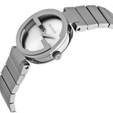 Gucci G Interlocking Silver Dial Silver Steel Strap Watch For Women - YA133503 Buy Now By Gucci