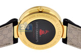 Gucci Interlocking G Grammy Special Edition Black Dial Black Leather Strap Watch for Women - YA133312 Buy Now By Gucci