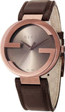 Gucci Interlocking Iconic Brown Dial Brown Leather Strap Watch For Women - YA133207 Buy Now By Gucci