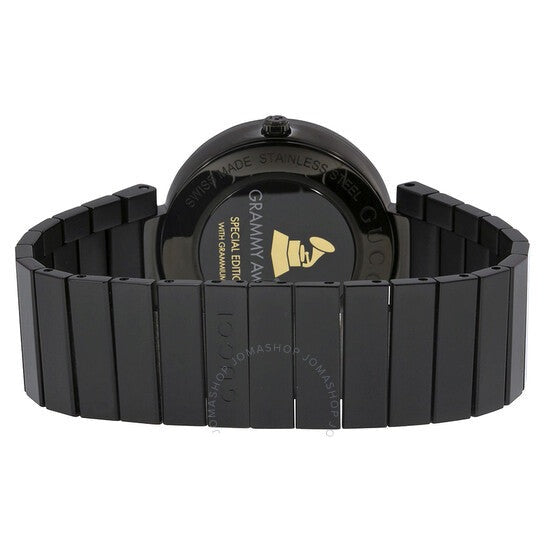 Gucci Interlocking G Quartz Gold Dial Black Steel Strap Watch For Women - YA133314 Buy Now By Gucci