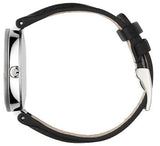 Gucci Interlocking G Iconic Black Dial Black Leather Strap Watch For Men - YA133205 Buy Now By Gucci