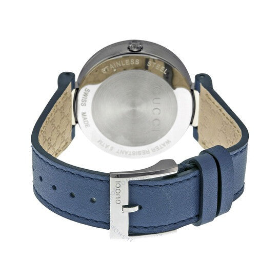 Gucci Interlocking G Blue Dial Blue Leather Strap Watch For Women - YA133322 Buy Now By Gucci