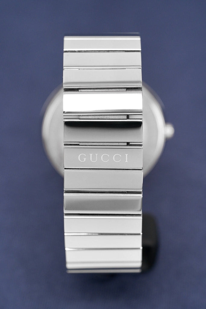 Gucci G Interlocking Black Dial Silver Steel Strap Watch For Women - YA133307 Buy Now By Gucci