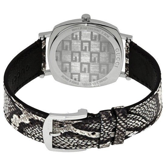 Gucci Grip Vintage Blue Dial Snakeskin Brown Leather Strap Watch for Women - YA152401 Buy Now By Gucci