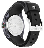 Gucci Sync Quartz Black Dial Black Rubber Strap Watch For Men - YA137301 Buy Now By Gucci