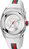 Gucci Sync Quartz White Dial White Rubber Strap Unisex Watch - YA137302 Buy Now By Gucci