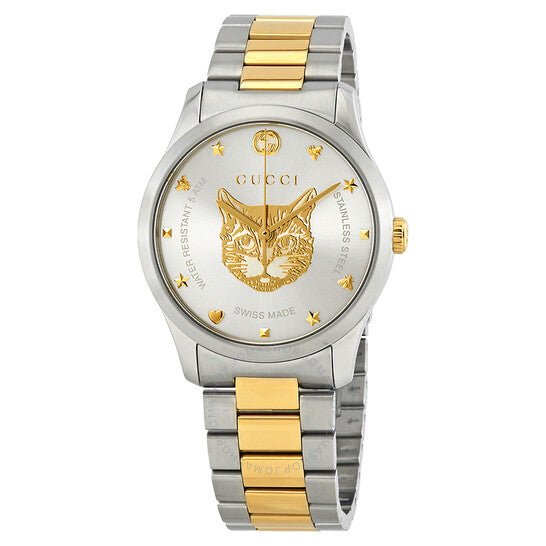Gucci G Timeless Silver Dial Two Tone Steel Strap Watch For Women - YA1264074 Buy Now By Gucci