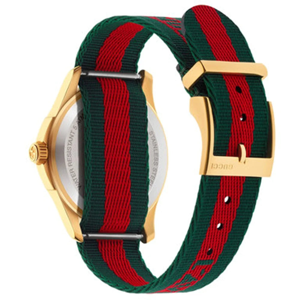 Gucci G Timeless Quartz Green & Red Dial Green & Red NATO Strap Watch For Men - YA126487A Buy Now By Gucci
