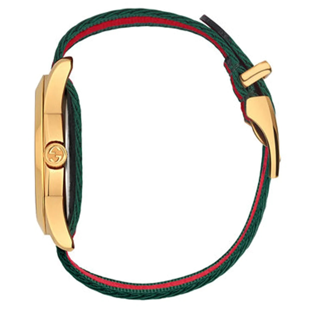 Gucci G Timeless Quartz Green & Red Dial Green & Red NATO Strap Watch For Men - YA126487A Buy Now By Gucci