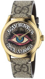 Gucci G Timeless Eye Beige Dial Beige Leather Strap Watch For Men - YA1264022 Buy Now By Gucci