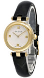 Gucci Diamantissima Quartz Mother of Pearl Dial Black Leather Strap Watch for Women - YA141404 Buy Now By Gucci