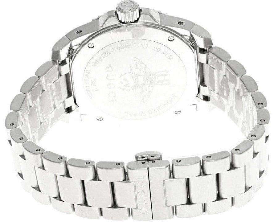Gucci Dive Quartz White Dial Silver Steel Strap Watch For Men - YA136336 Buy Now By Gucci