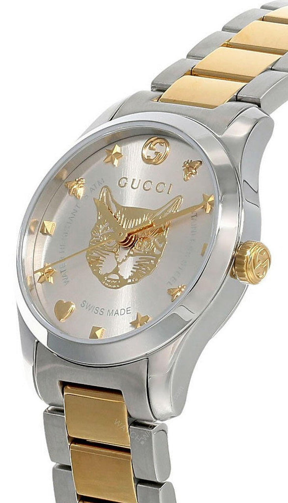 Gucci G Timeless Silver Dial Two Tone Steel Strap Watch For Women - YA1264131 Buy Now By Gucci