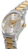 Gucci G Timeless Silver Dial Two Tone Steel Strap Watch For Women - YA126599 Buy Now By Gucci