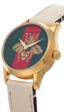 Gucci G Timeless Quartz Red & Green Dial Beige Leather Strap Watch For Women - YA1265009 Buy Now By Gucci