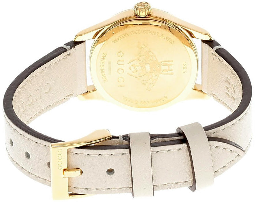 Gucci G Timeless Quartz Red & Green Dial Beige Leather Strap Watch For Women - YA1265009 Buy Now By Gucci