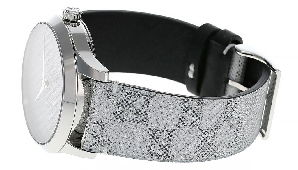 Gucci G Timeless Quartz Grey Dial Grey Leather Strap Watch For Men - YA1264058 Buy Now By Gucci