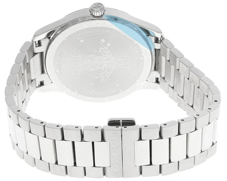 Gucci G Timeless Quartz Black Dial Silver Steel Strap Watch For Women - YA1264136 Buy Now By Gucci