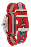 Gucci G Timeless Quartz Red Dial Two Tone NATO Strap Watch For Men - YA1264070 Buy Now By Gucci