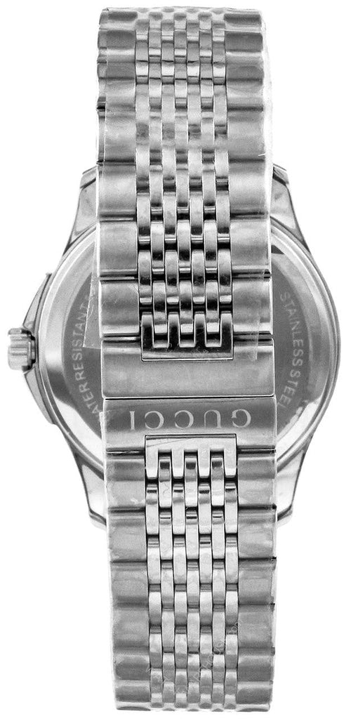 Gucci G Timeless Diamonds Silver Dial Silver Steel Strap Watch For Men - YA126404 Buy Now By Gucci