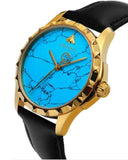 Gucci G Timeless Turquoise Blue Dial Black Leather Strap Watch For Men - YA126462 Buy Now By Gucci